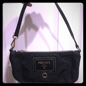 Authentic Prada Small Shoulder Canvas Bag